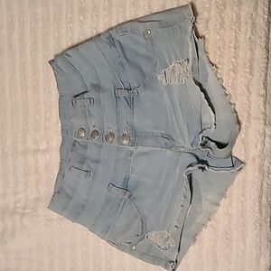 rue21, size 9/10 blue jean high wasted shorts
